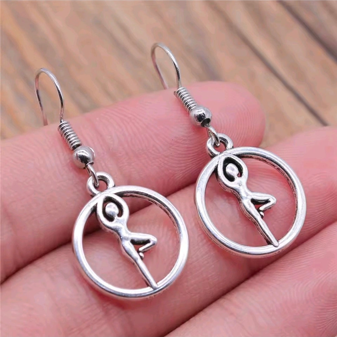 Spiritual Om Yoga Zen Earrings