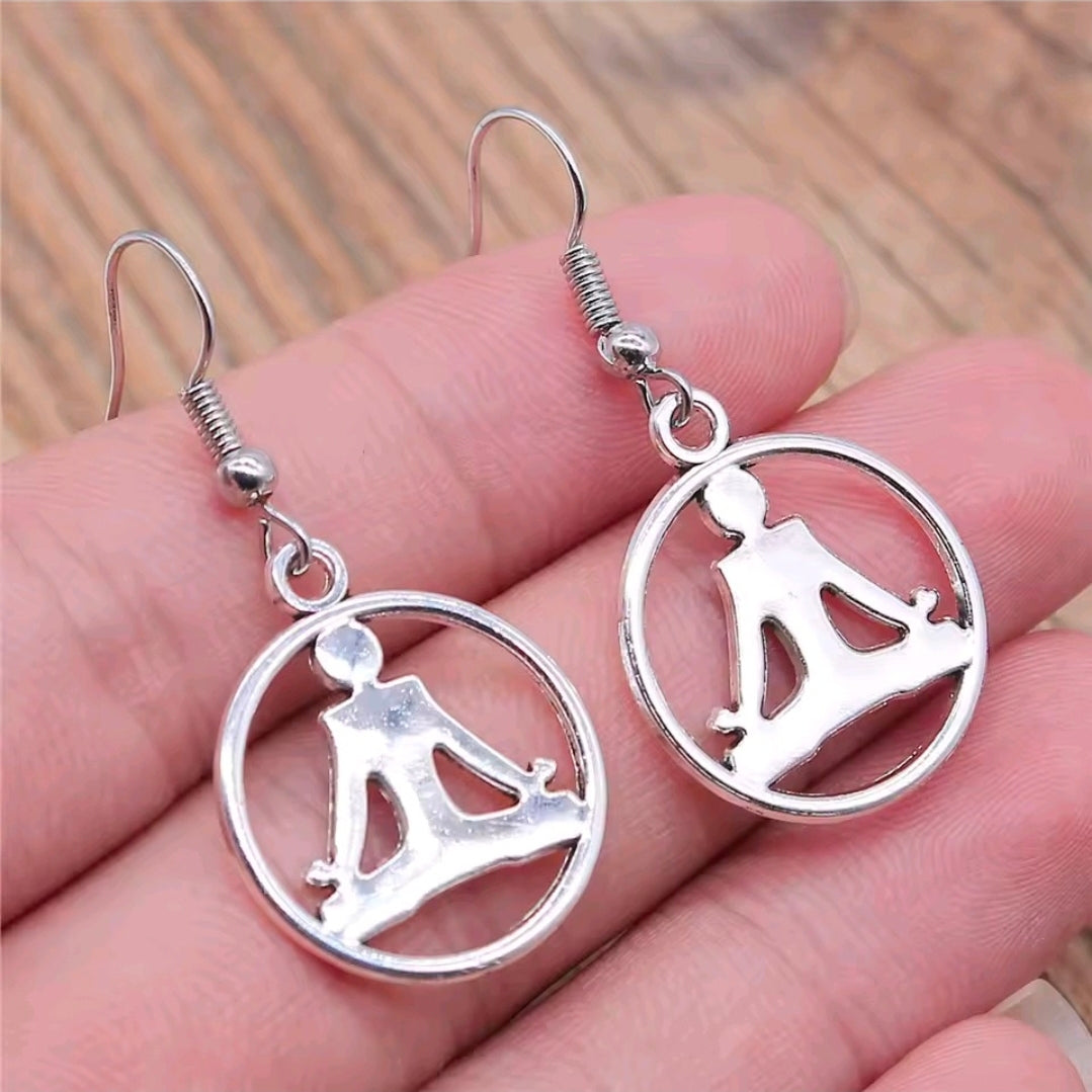 Spiritual Om Yoga Zen Earrings