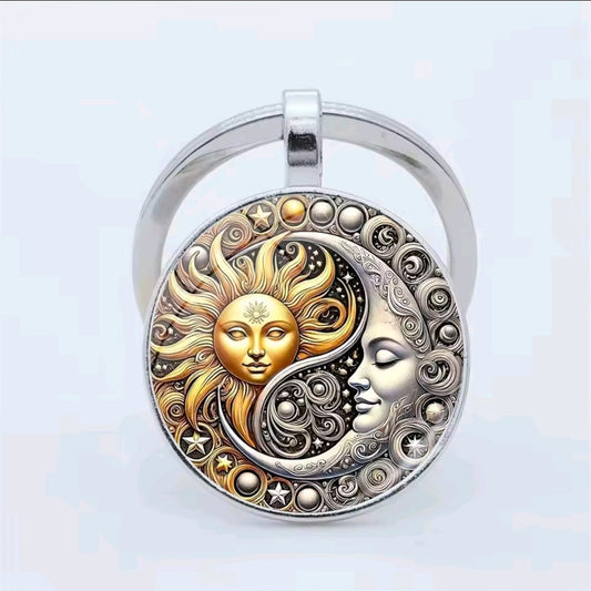 Sun Moon Keychains
