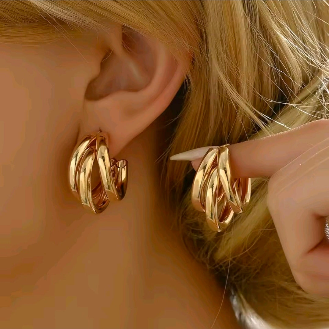 Chunky Hoop Earrings
