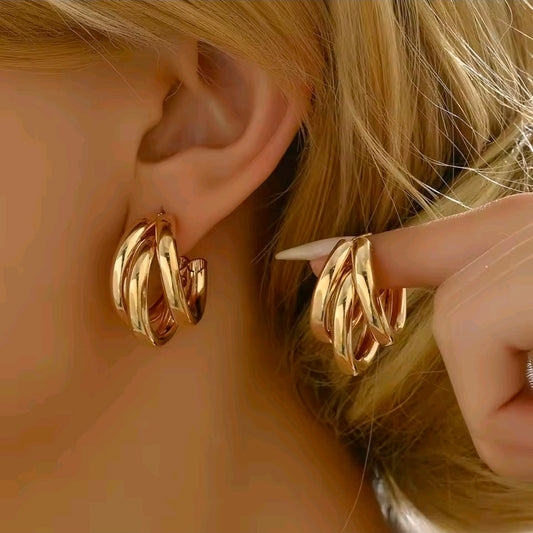 Chunky Hoop Earrings