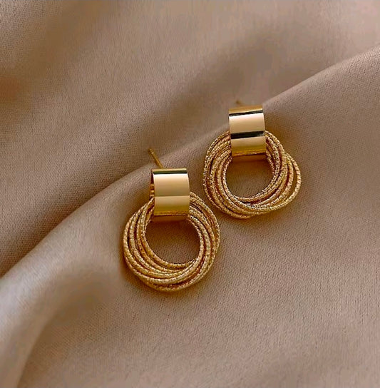 Round Drop Earrings