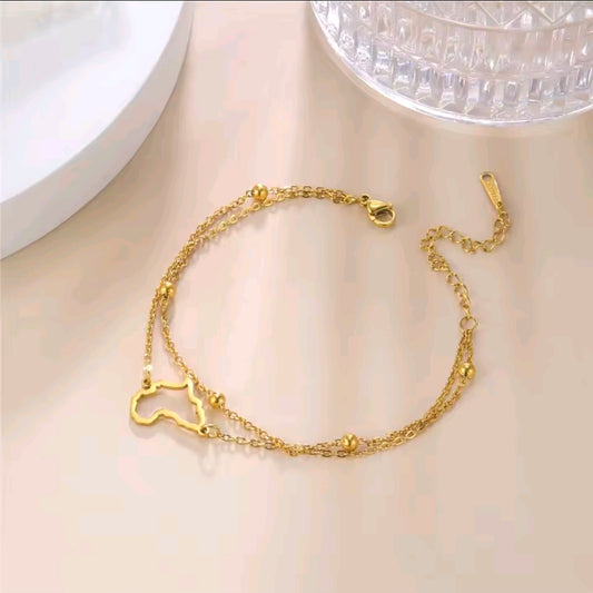 Double Layered Africa Bracelet
