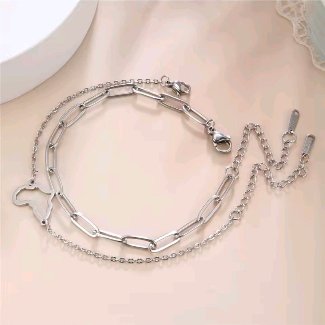 Double Layered Africa Bracelet
