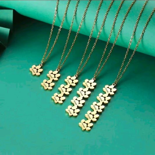 Custom Name Paw Necklace