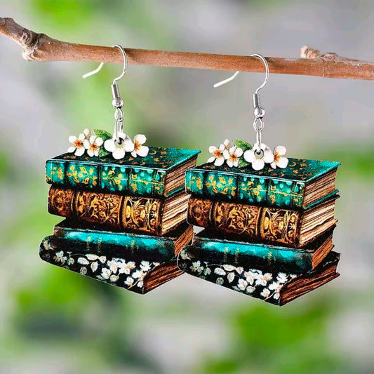 Book Earrings