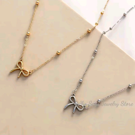 Bow Necklace