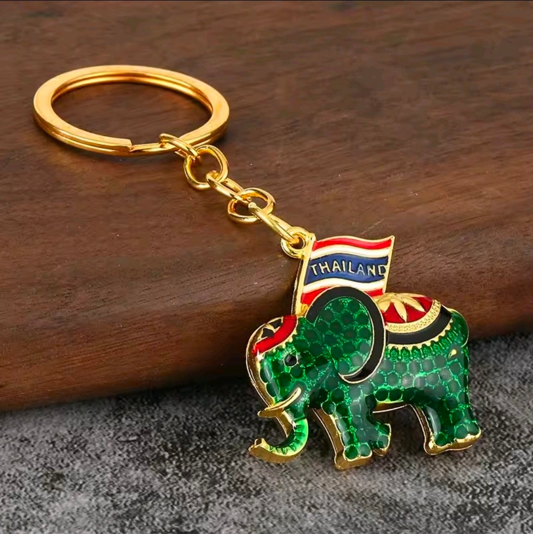 Thailand Elephant Keychain