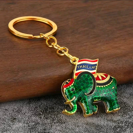 Thailand Elephant Keychain