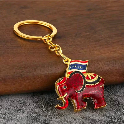 Thailand Elephant Keychain