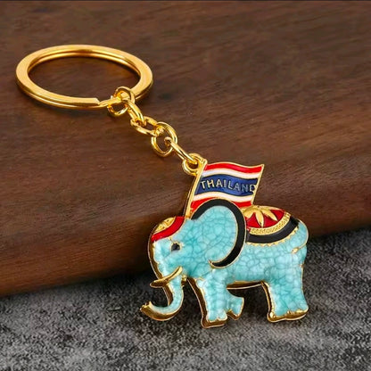 Thailand Elephant Keychain