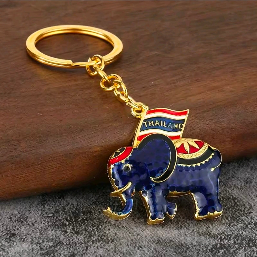 Thailand Elephant Keychain