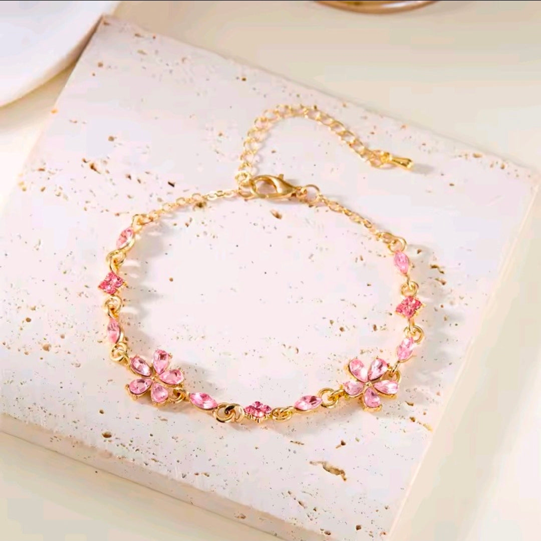 Crystal Flower Bracelet