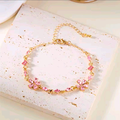Crystal Flower Bracelet