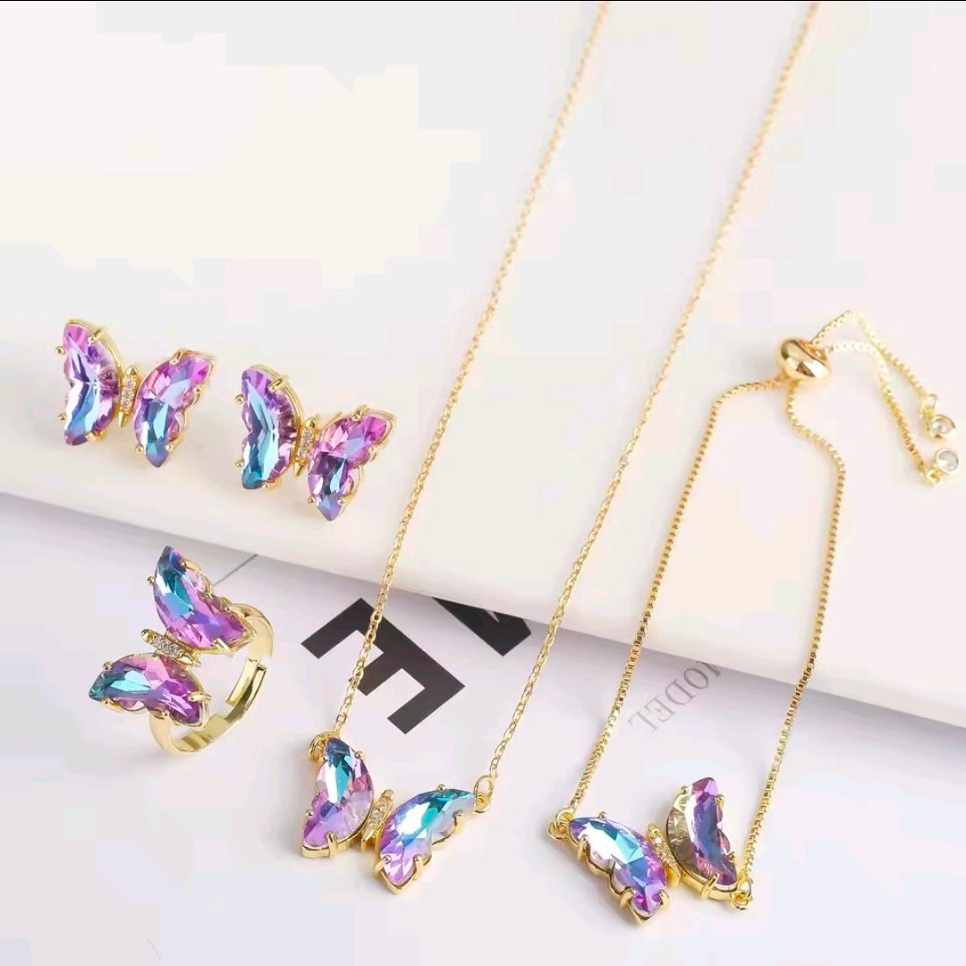 Crystal Butterfly Set