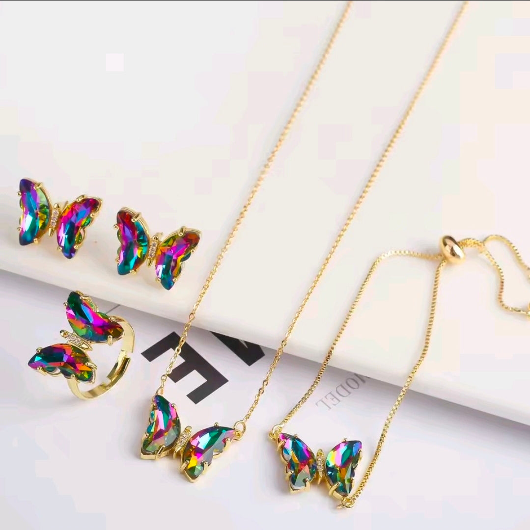 Crystal Butterfly Set