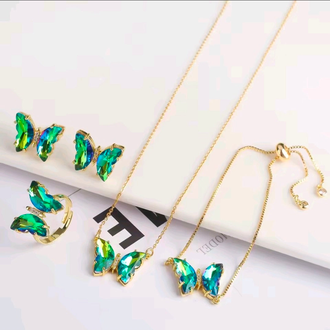 Crystal Butterfly Set
