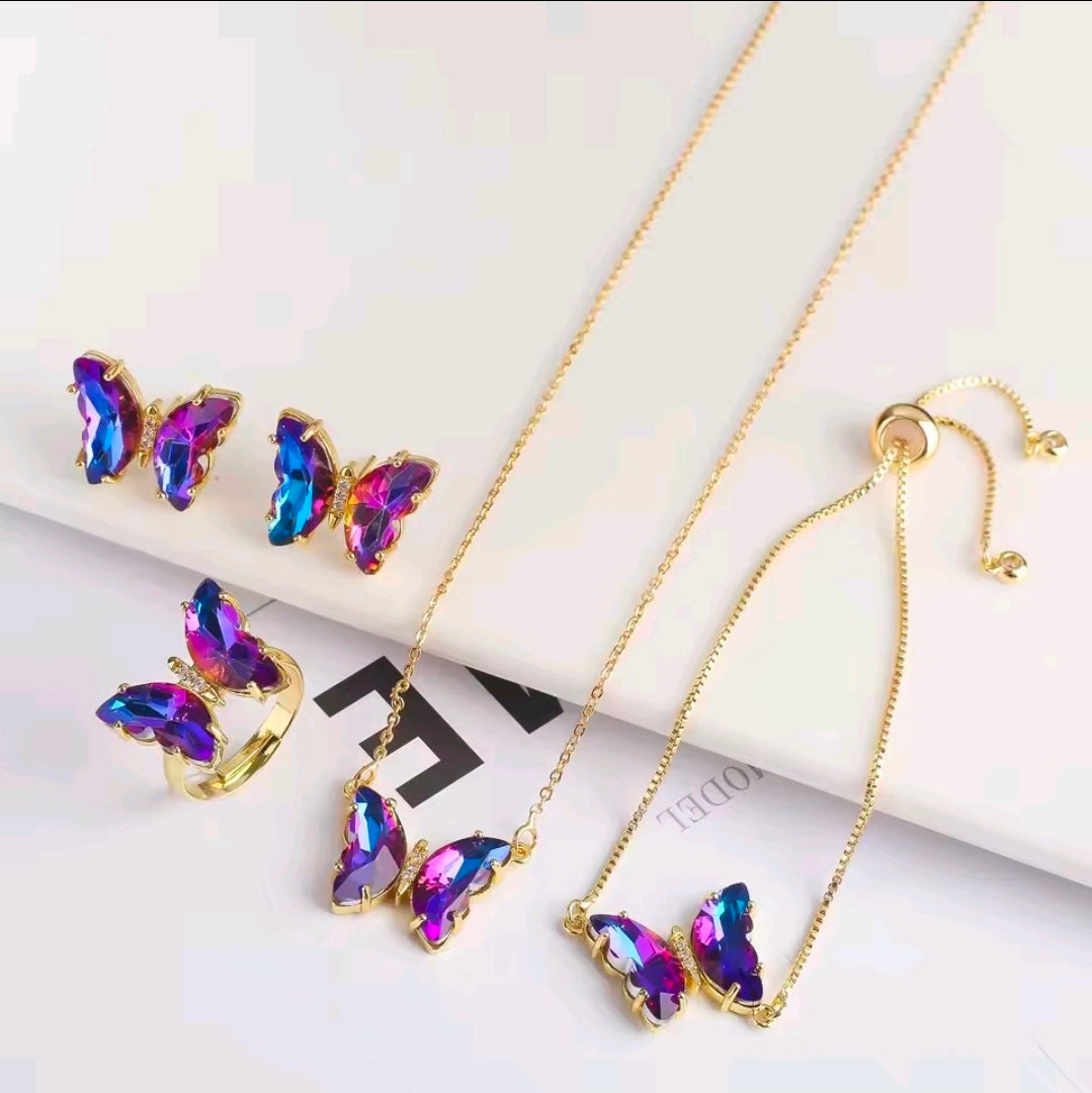 Crystal Butterfly Set
