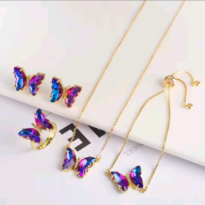 Crystal Butterfly Set