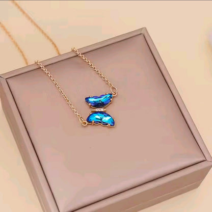 Crystal Butterfly Necklace