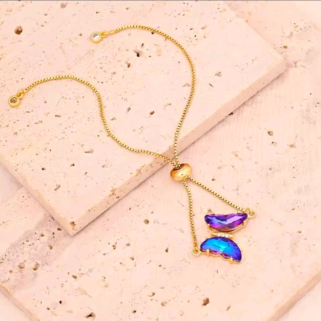 Crystal Butterfly Bracelet