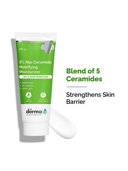 The Derma co. 5% Nia-Ceramide Mattifying Moisturizer for Oily & Acne Prone Skin