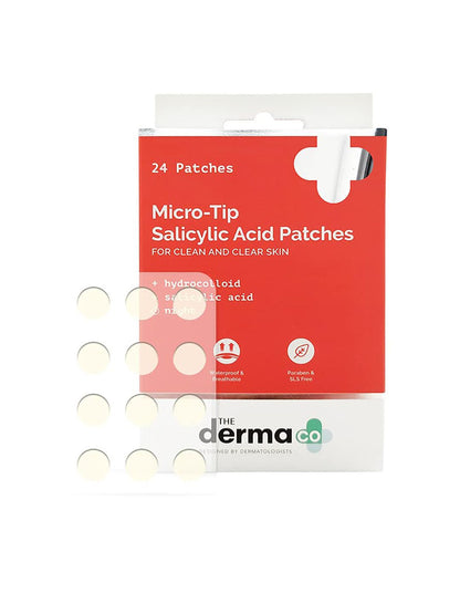 The Derma co. Unisex 24 Patches Micro-Tip Salicylic Acid Patches with Hydrocolloid