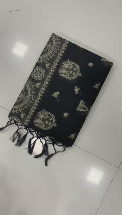 Banarasi Kalamkari Weave Saree