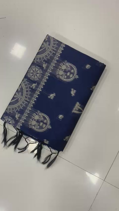 Banarasi Kalamkari Weave Saree