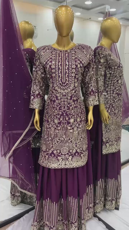 Party Wear Look Palazzo Set