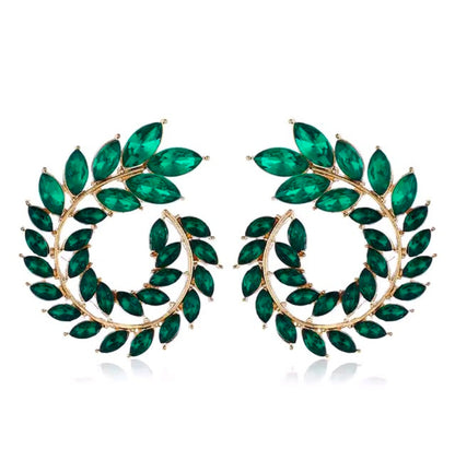 Crystal Spiral Earrings