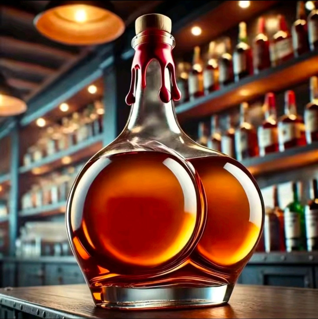 Unique Butt Shape Whiskey Decanter