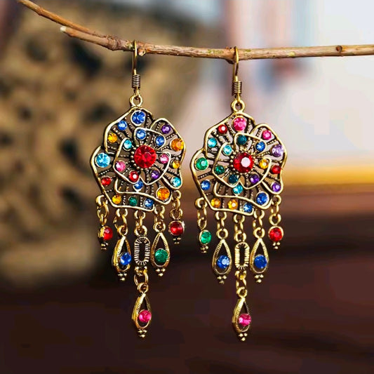 Multicolour Flower Earrings