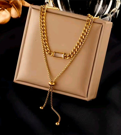 Layered Golden Necklaces