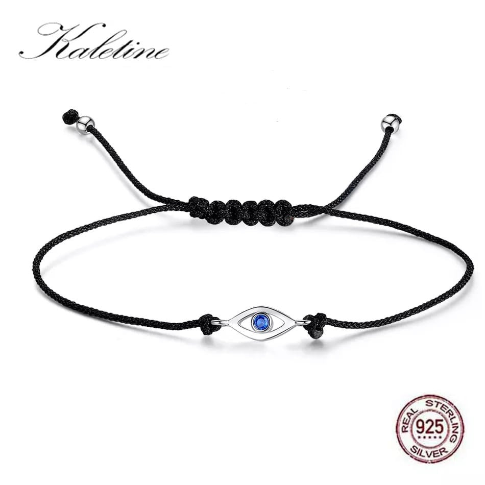 Pure Silver Evil Eye Bracelet