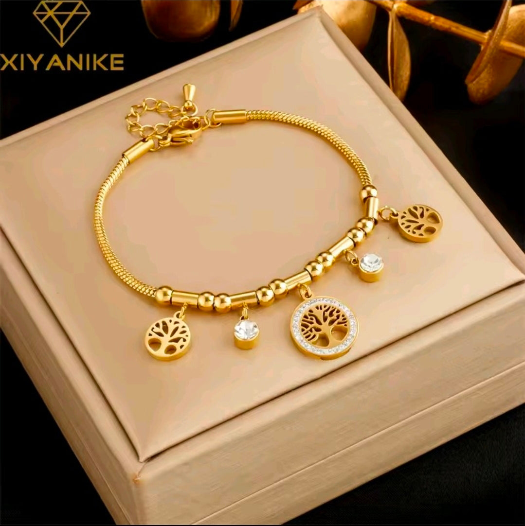 Golden Tree Of Life Bracelet