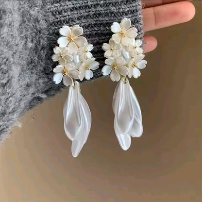 Flower Tassel Earrings