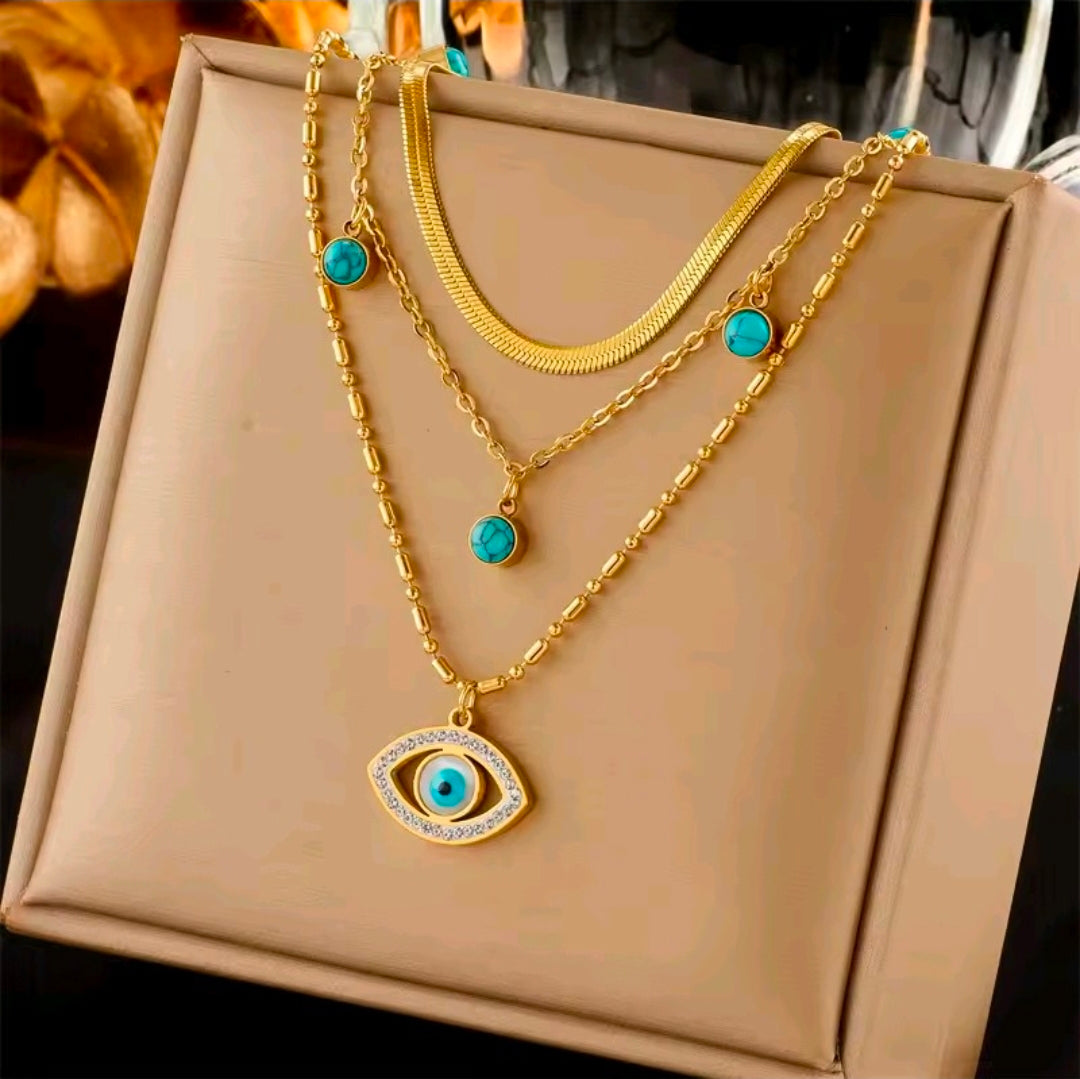 Layered Golden Necklaces