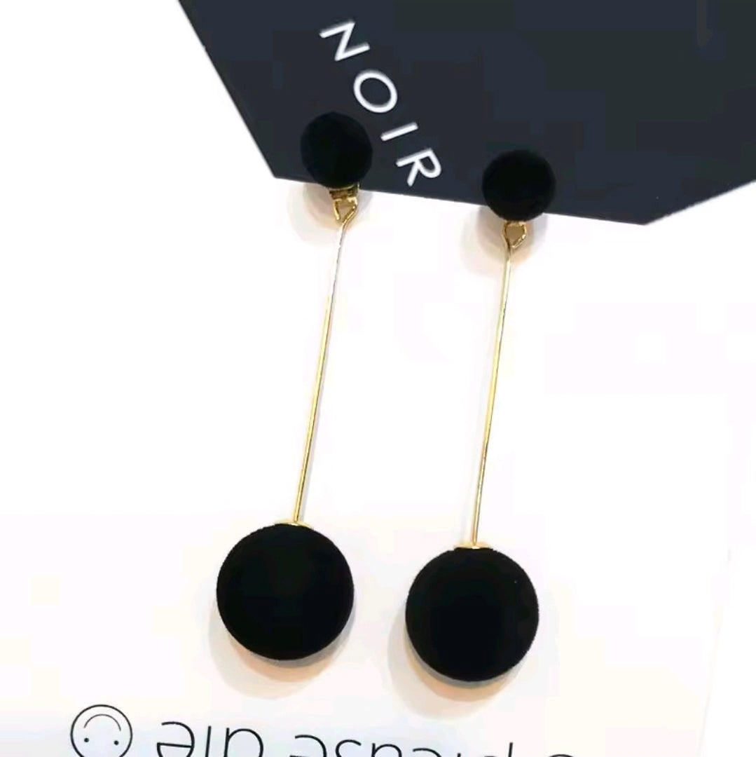 Faux Fur Ball Earrings