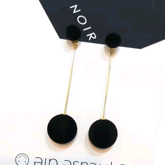 Faux Fur Ball Earrings