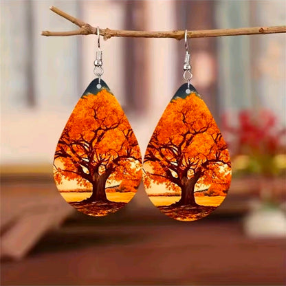 Rainbow Tree Of Life Earrings