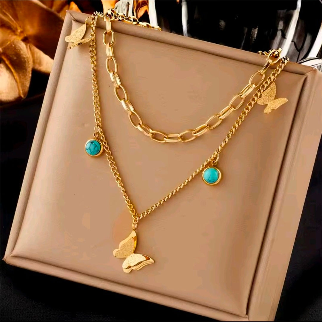 Layered Golden Necklaces