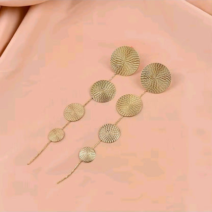 Geometric Circular Earrings