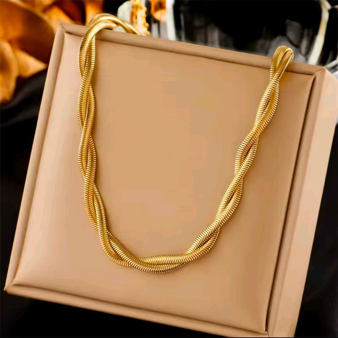 Layered Golden Necklaces