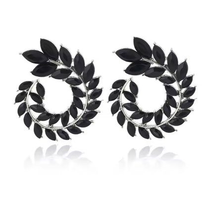 Crystal Spiral Earrings