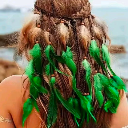 Gypsy Feather Tassel Headband